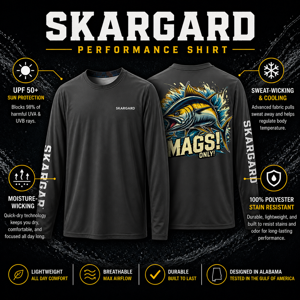 Non-hooded Performance Fishing Shirt - Mags Only - Image 3